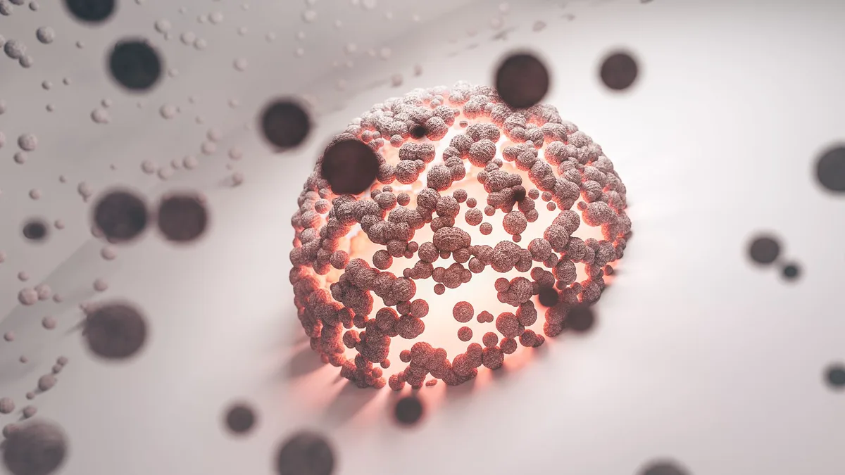Mitochondries endommagées et dysfonctionnelles observées dans une cellule vieillie
